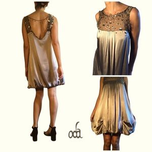 Oda Hand-Dyed Silk Bubble Dress